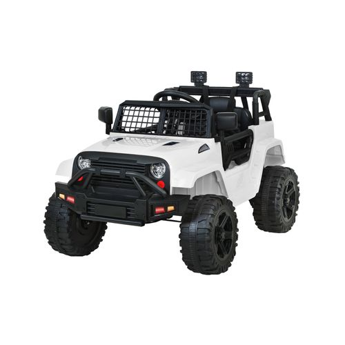 Kids Ride On Car Electric 12V Jeep Battery White