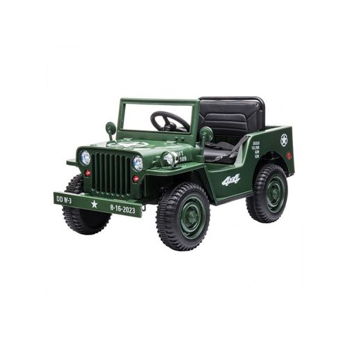 Go Skitz Major 12v Electric Ride On Toy Jeep 3+ - Army Green