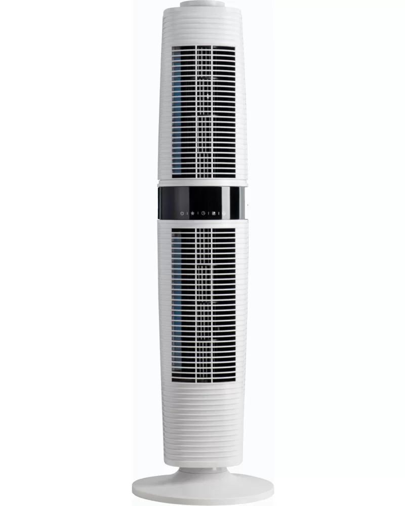 DeLonghi 360° Dual Oscillating White Tower Fan