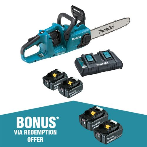 Makita 18Vx2 350mm Brushless Chainsaw Kit