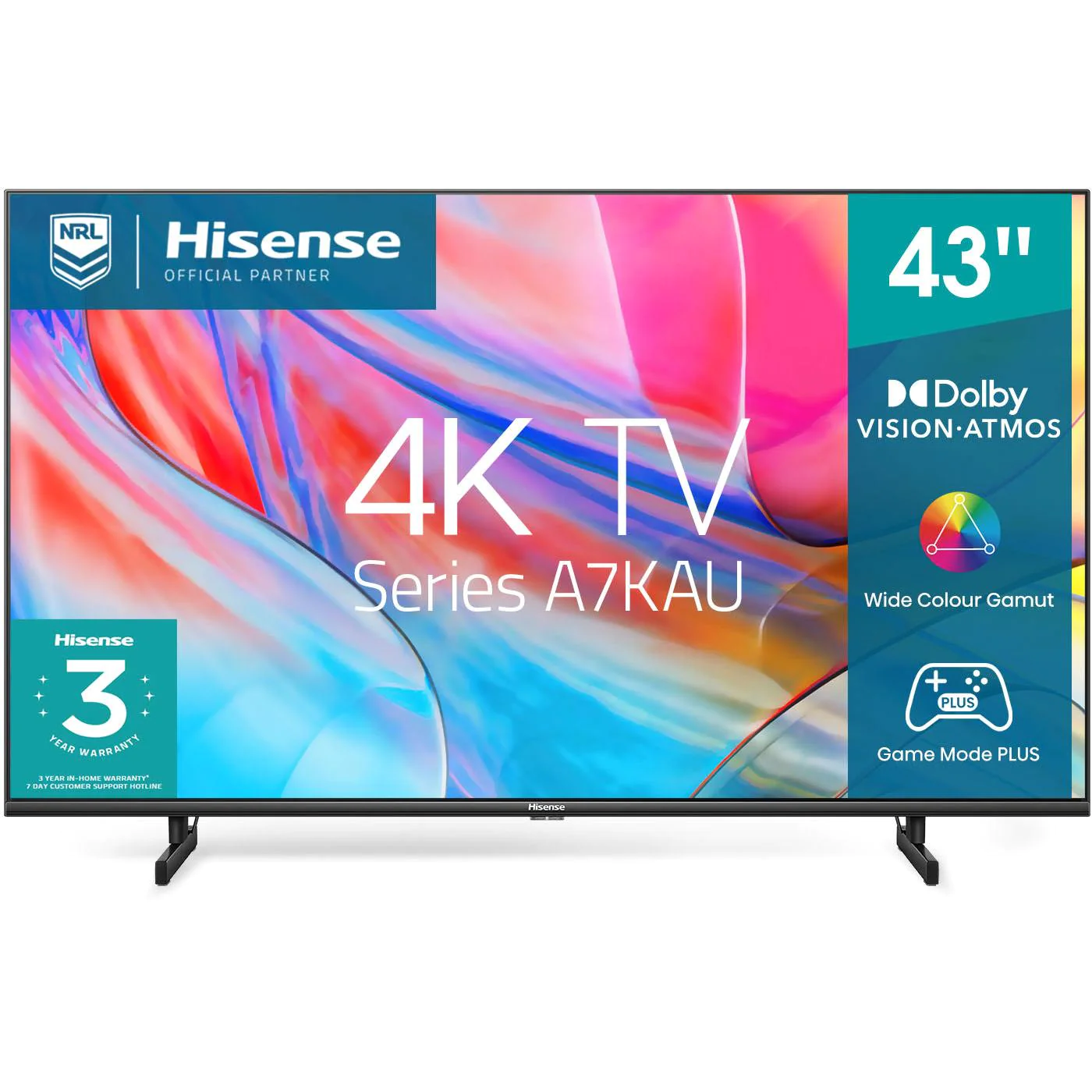 Hisense 43" A7KAU 4K UHD LED Smart TV [2023]